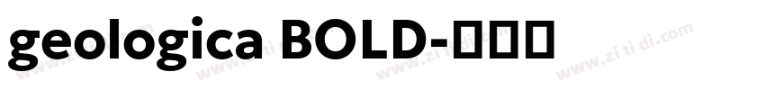 geologica BOLD字体转换